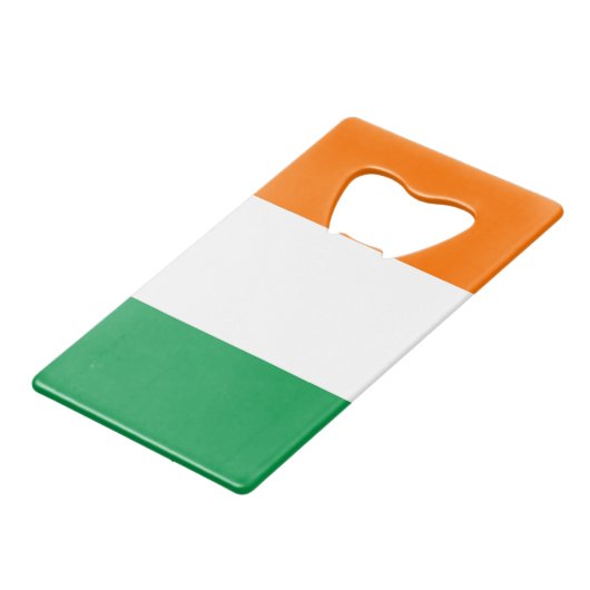 Ouverture de bouteille en acier avec drapeau d'Irl (Dos Angle)