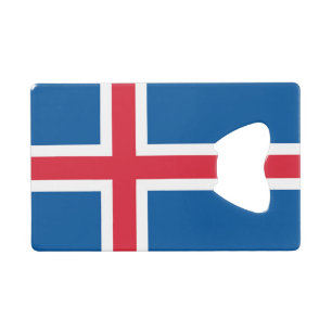 Ouverture de bouteille en acier avec drapeau d'Isl