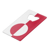 Ouverture de bouteille en acier avec drapeau du Gr (Dos Angle)