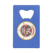 Ouverture de bouteille en acier avec drapeau du Mi (Devant)