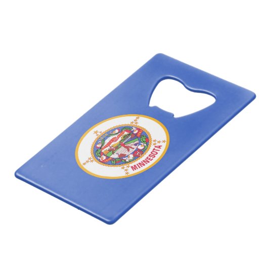 Ouverture de bouteille en acier avec drapeau du Mi (Devant Angle)