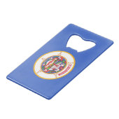 Ouverture de bouteille en acier avec drapeau du Mi (Dos Angle)