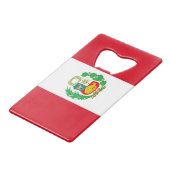 Ouverture de bouteille en acier avec drapeau du Pé (Dos Angle)