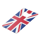 Ouverture de bouteille en acier avec drapeau du Ro (Devant Angle)