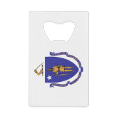 Ouverture de bouteille en acier avec drapeau Massa (Devant)