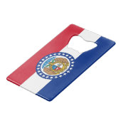 Ouverture de bouteille en acier avec drapeau Misso (Devant Angle)