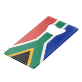 Ouverture de bouteille en acier avec le drapeau de (Dos Angle)