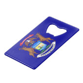 Ouverture de bouteille en acier avec le drapeau du (Dos Angle)