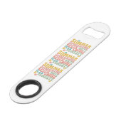 Ouverture de bouteille en acier inoxydable (Devant angulaire)