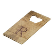 Ouverture de bouteille en acier inoxydable en bois (Devant Angle)