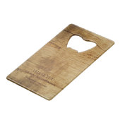 Ouverture de bouteille en acier inoxydable en bois (Dos Angle)