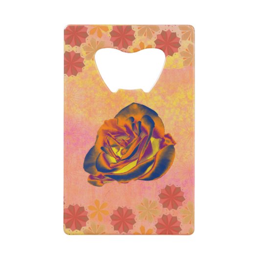 Ouverture de bouteille Rose orange (Devant)