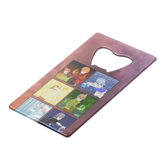 Ouverture de la bouteille de la carte Anime Elemen (Dos Angle)