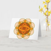 "Ouverture de la Chakra sacrale" Carte de note (Fleur jaune)