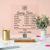 Ouverture des heures d'ouverture Logo Noir Script (Mariage)