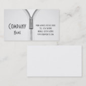 Ouverture du Carte de visite zip (Devant / Derrière)