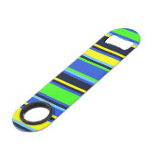 Ouverture en bande bleue, citron vert et jaune (Devant angulaire)