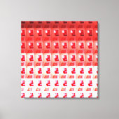 Ouverture en toile rouge et blanche pas à pas (Recto)