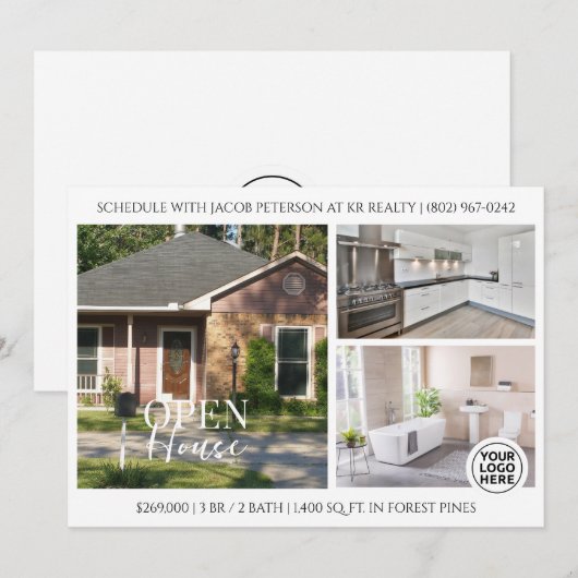 Ouverture | Immobilier immobilier Invitation Flyer (Devant / Derrière)