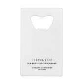 Ouverture initiale initiale en acier inoxydable bl (Dos)