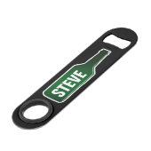 Ouverture personnalisée d'une bouteille de bière s (Devant angulaire)