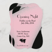 Ouverture Théâtre de nuit Pink Invitation (Devant / Derrière)