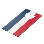 Ouvrage de bouteille de la carte de crédit drapeau (Devant Angle)