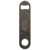 Ouvrage de bouteille de vitesse métallique rouillé (Devant)