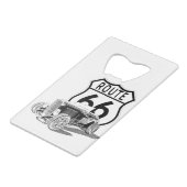 Ouvrage de bouteille en acier inoxydable Route 66 (Dos Angle)