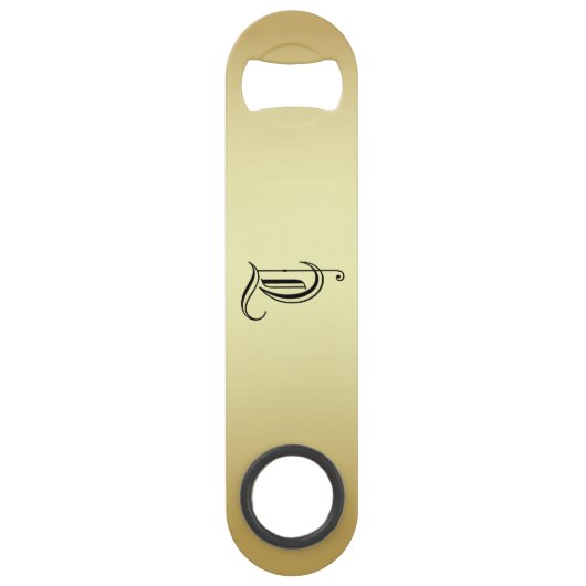 Ouvrage de bouteille monogramme "T" (Devant)