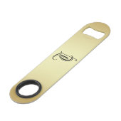 Ouvrage de bouteille monogramme "T" (Dos Angle)