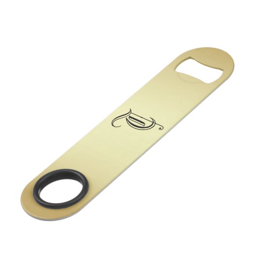 Ouvrage de bouteille monogramme "T" (Dos Angle)