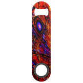 Ouvrage de bouteille orange et bleu (Devant)