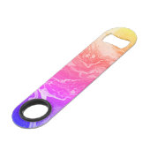 Ouvrage de bouteille violet rose jaune clair (Dos Angle)