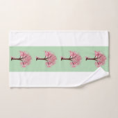 Ouvre-bouteille à motif d'arbres roses (Serviette à main)