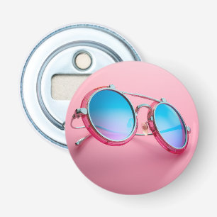 Ouvre-bouteille à thème lunettes de soleil, rose c