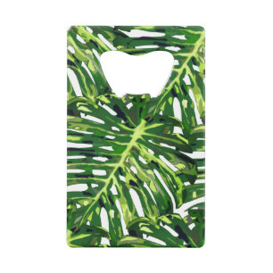 Ouvre-bouteille avec feuilles tropicales