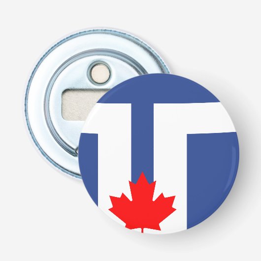 Ouvre-bouteille avec le drapeau de Toronto, Ontari (Devant)