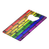 Ouvre-bouteille bouteille PRIDE Brique Arc-en-ciel (Devant Angle)