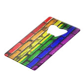 Ouvre-bouteille bouteille PRIDE Brique Arc-en-ciel (Dos Angle)