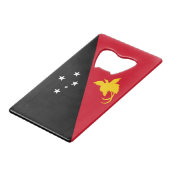 Ouvre-bouteille de carte de crédit du drapeau de P (Devant Angle)