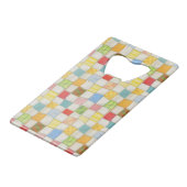 Ouvre-bouteille de carte de crédit en patchwork fo (Dos Angle)