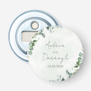 Ouvre-bouteille de mariage Eucalyptus 1001A