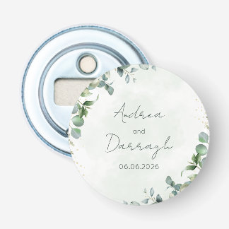 Ouvre-bouteille de mariage Eucalyptus 1001A