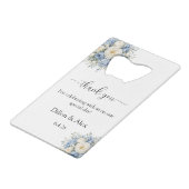 Ouvre-bouteille de remerciement de mariage (Dos Angle)