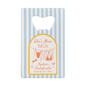 Ouvre-bouteille de soirée de filles moderne côtièr (Dos)