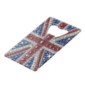 Ouvre-bouteille en acier aux couleurs britanniques (Devant Angle)