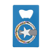 Ouvre-bouteille en acier avec le drapeau des Maria (Dos)