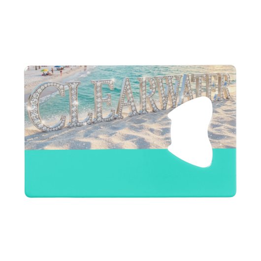 Ouvre-bouteille en acier inoxydable de Clearwater (Devant (Horizontal))
