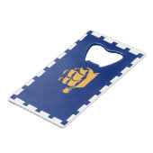 Ouvre-bouteille en acier inoxydable drapeau de la (Devant Angle)